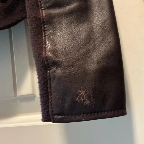 Johnston & Murphy Women's Plum Leather Jacket - Picture 7 of 7